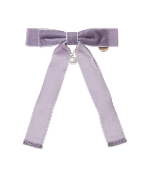 Maison de FLEUR（メゾンドフルール）の「ベロアリボンバレッタ