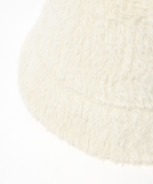 repipi armario（レピピ アルマリオ）の「シャギーバケハ（ハット・キッズ・ホワイト/ブラック・FREE）」の8枚目の写真