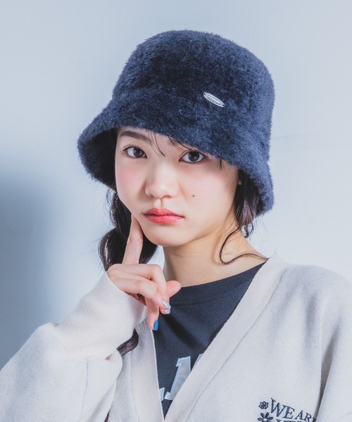 repipi armario（レピピ アルマリオ）の「シャギーバケハ（ハット・キッズ・ホワイト/ブラック・FREE）」の14枚目の写真