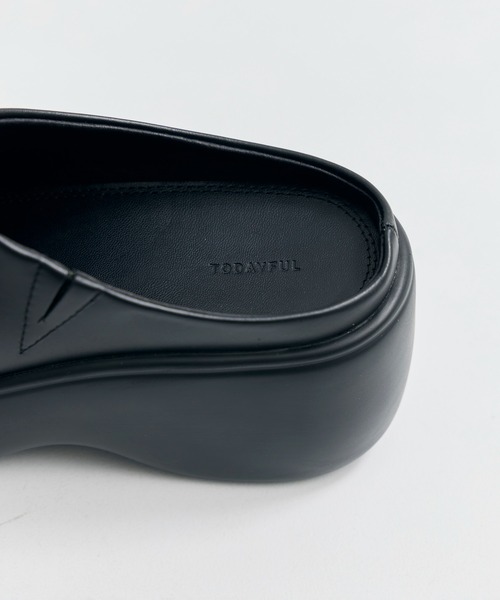 靴 todayful Volume Sole Sabot black 38 TODAYFUL トゥデイフル Volume Sole Sabot｜BORN FREE ONLINE SHOP