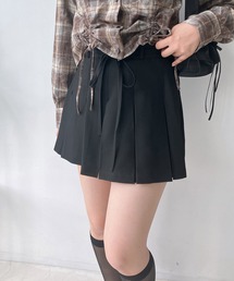 AS KNOW AS plus | ◇リボンベルト付きプリーツミニスカート(スカート)