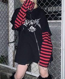 【MAROCORE SELECT】チェーンメタルロゴフェイクロンT