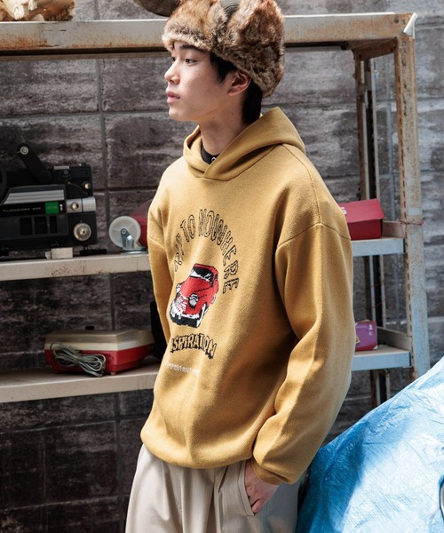 セール】アソートモチーフジャカードニットパーカー（パーカー）｜niko