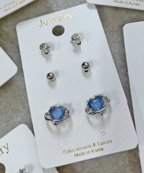 SPINNS（スピンズ）の「【6個セット】ミニピアスセット（ピアス（両耳用）・レディース・A/B/C/D/E/G/F/H/I/J・ONESIZE）」の4枚目の写真