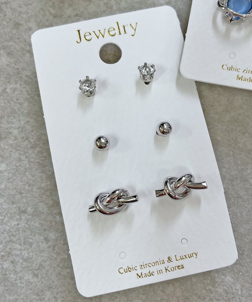 SPINNS（スピンズ）の「【6個セット】ミニピアスセット（ピアス（両耳用）・レディース・A/B/C/D/E/G/F/H/I/J・ONESIZE）」の5枚目の写真