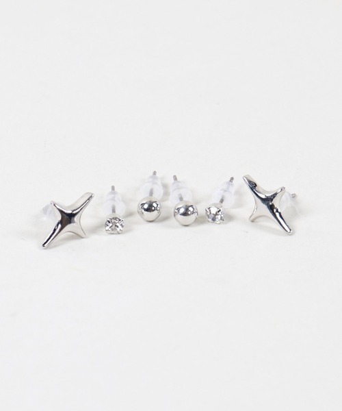 SPINNS（スピンズ）の「【6個セット】ミニピアスセット（ピアス（両耳用）・レディース・A/B/C/D/E/G/F/H/I/J・ONESIZE）」の10枚目の写真