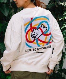 FREAK'S STORE（フリークスストア）の「matsui×FREAK'S STORE/マツイ×フリークスストア 別注 ｢らくがき」バックフェルト刺繍 クルーネック スウェット（スウェット・メンズ）」