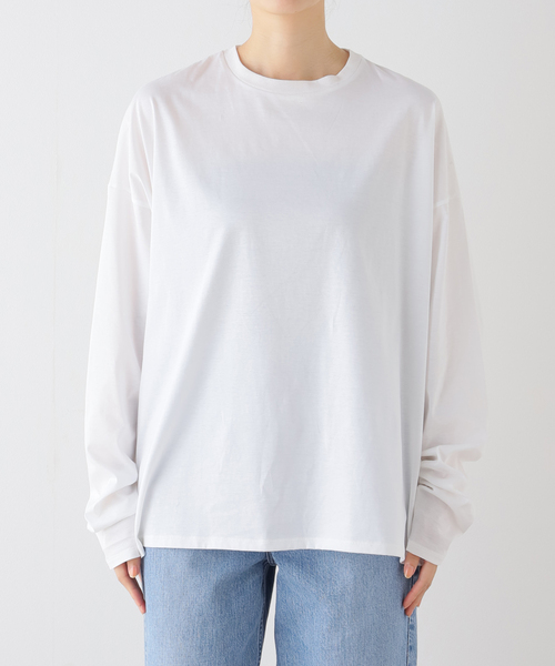 コンパクトジャージー クルーネックBigプルオーバー（Tシャツ