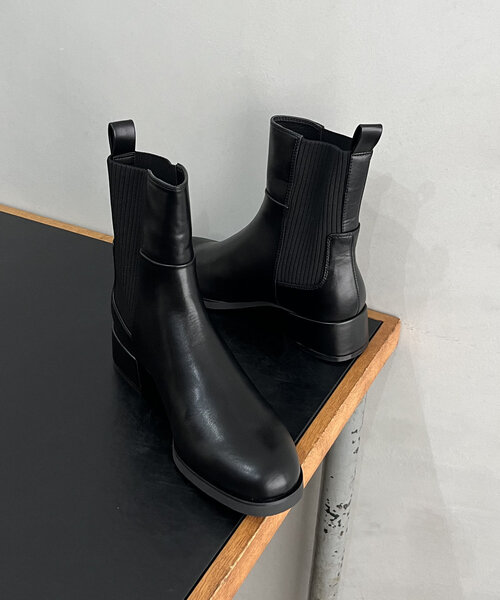 CAPRICIEUX LE'MAGE（カプリシューレマージュ）の「リブ切替ショートブーツ（パンプス・レディース・ブラック/ブラウン・38/36/37）」の12枚目の写真