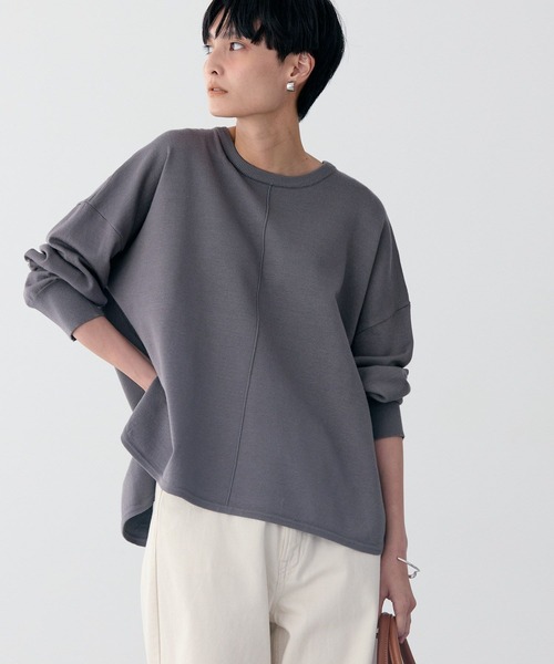 AMERICAN HOLIC（アメリカンホリック）の「センターシームラウンドニットプルオーバー（ニット/セーター・レディース・ピンク/ブルーグリーン/ブラック/ブルー/チャコールグレー・L/M）」の18枚目の写真