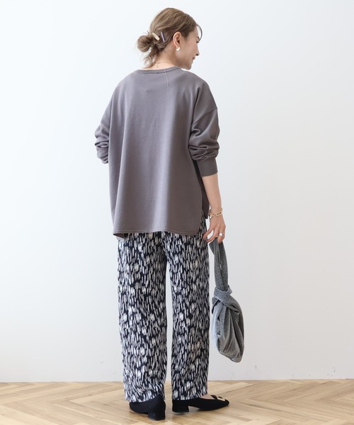 AMERICAN HOLIC（アメリカンホリック）の「センターシームラウンドニットプルオーバー（ニット/セーター・レディース・ピンク/ブルーグリーン/ブラック/ブルー/チャコールグレー・L/M）」の14枚目の写真