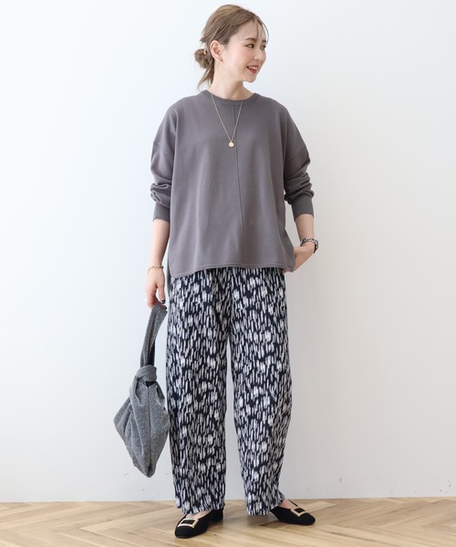 AMERICAN HOLIC（アメリカンホリック）の「センターシームラウンドニットプルオーバー（ニット/セーター・レディース・ピンク/ブルーグリーン/ブラック/ブルー/チャコールグレー・L/M）」の15枚目の写真