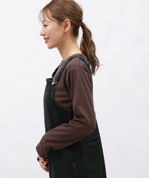 LAKOLE(ラコレ)の「テレコ刺繍長袖T / 148455(Tシャツ/カットソー・レディース・ブラック/ブラウン/オフホワイト・FREE)」の11枚目の写真