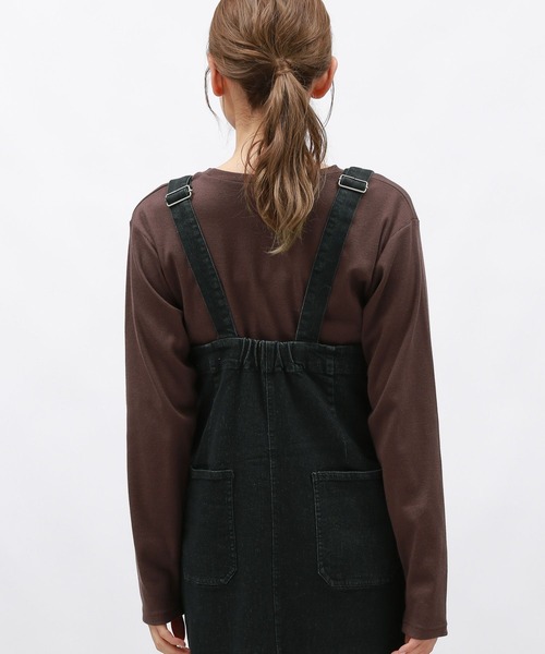 LAKOLE(ラコレ)の「テレコ刺繍長袖T / 148455(Tシャツ/カットソー・レディース・ブラック/ブラウン/オフホワイト・FREE)」の12枚目の写真