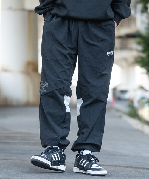 Thrasher スラッシャーワイドパンツ　スケーターパンツ THRASHER Thrasher スラッシャー ワイドパンツ バルーンパンツ
