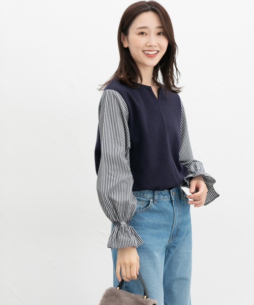 キーネックトップス（Tシャツ/カットソー）｜Honeys（ハニーズ）の