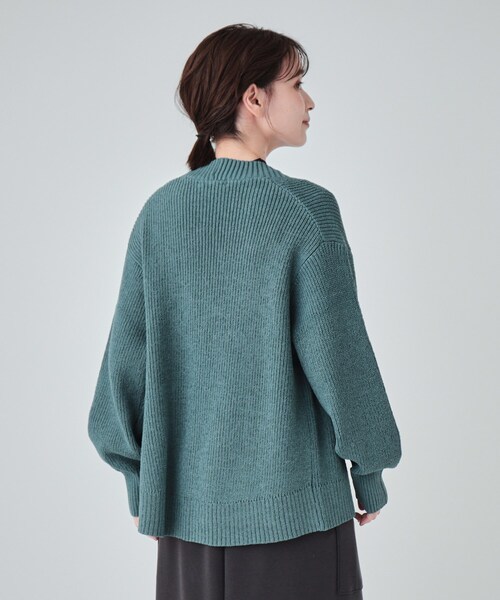 SHOO・LA・RUE（シューラルー）の「【洗える】ざっくり編みトッパーカーディガン（カーディガン/ボレロ・レディース・ワインレッド/アイボリー/ブラウン系/ブルー・00）」の19枚目の写真