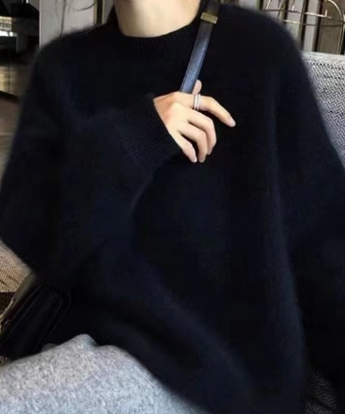 deux amour（ドゥーザムール）の「シャギーニット長袖プルオーバー（ニット/セーター・レディース・ホワイト/パープル/ブラウン/ブラック/ベージュ/レッド/ブルー・FREE）」の13枚目の写真