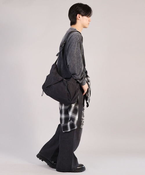 SPINNS（スピンズ）の「ナイロンショルダーバッグ（ショルダーバッグ・メンズ・ブラック・ONESIZE）」の7枚目の写真