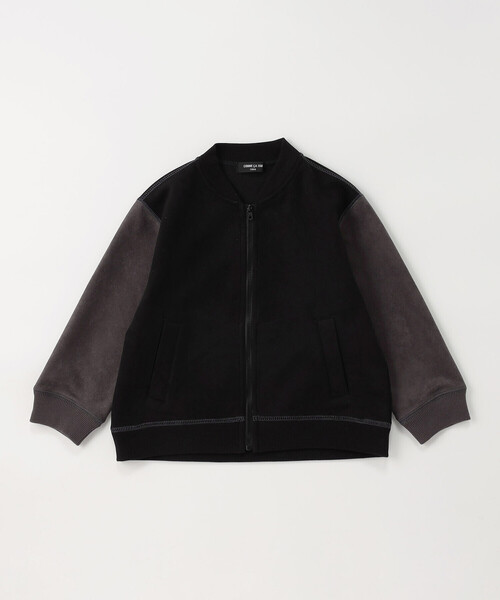 COMME CA ISM（コムサイズム）の「配色切り替えブルゾン（ブルゾン・キッズ・アイボリー/サックスブルー/ブラック・130cm/120cm/110cm/100cm/150cm/140cm）」の5枚目の写真