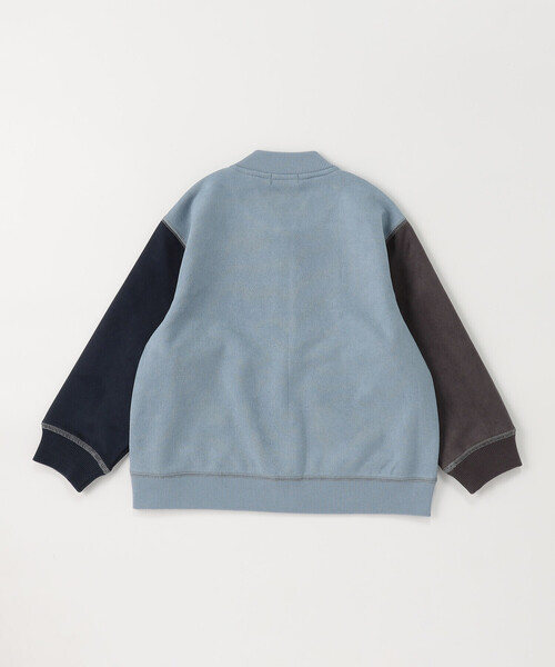 COMME CA ISM（コムサイズム）の「配色切り替えブルゾン（ブルゾン・キッズ・アイボリー/サックスブルー/ブラック・130cm/120cm/110cm/100cm/150cm/140cm）」の6枚目の写真