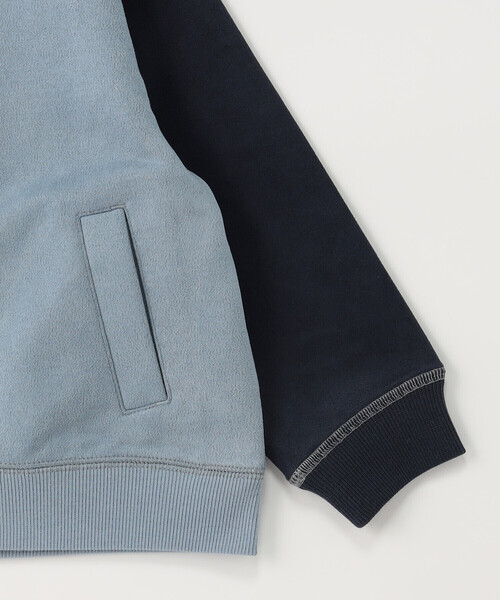 COMME CA ISM（コムサイズム）の「配色切り替えブルゾン（ブルゾン・キッズ・アイボリー/サックスブルー/ブラック・130cm/120cm/110cm/100cm/150cm/140cm）」の9枚目の写真