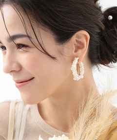 セール】ビーズお花ピアス（ピアス（両耳用））｜CPCM（シーピー