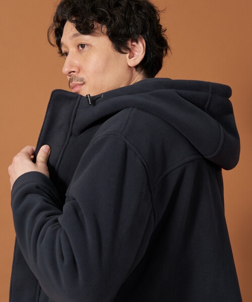 THE SHOP TK (ザ ショップ ティーケー )の「◆マイクロフリースフードブルゾン 光吸収発熱機能/洗える(ブルゾン・メンズ・ネイビー/ブラック・04/03/02)」の16枚目の写真