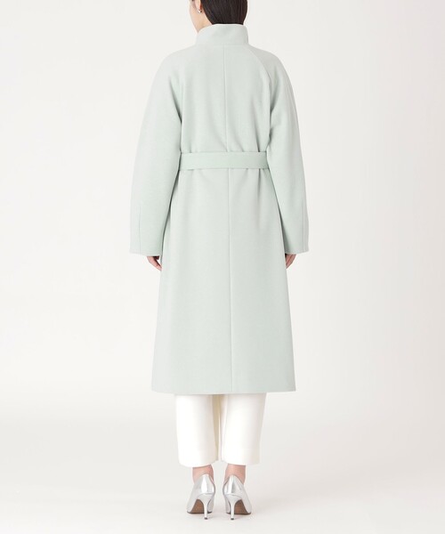 CAST:（キャストコロン）の「【イチオシ/蓄熱裏地】スタンドカラーロングコート（その他アウター・レディース・グリーン/ブラック/グレー・S/M）」の10枚目の写真