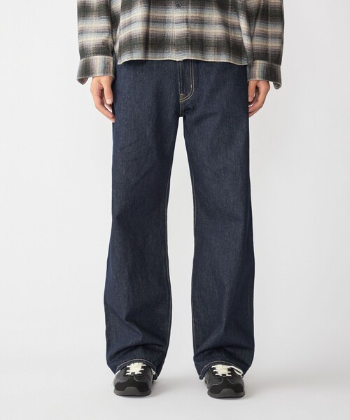City Ambient Products（シティアンビエントプロダクツ）の「City Ambient Products: 12オンス ストレート バギー デニム パンツ（デニムパンツ・メンズ・ブラック/ロイヤルブルー/グレー/ネイビー/ブラウン・SMALL/MEDIUM/LARGE）」の4枚目の写真