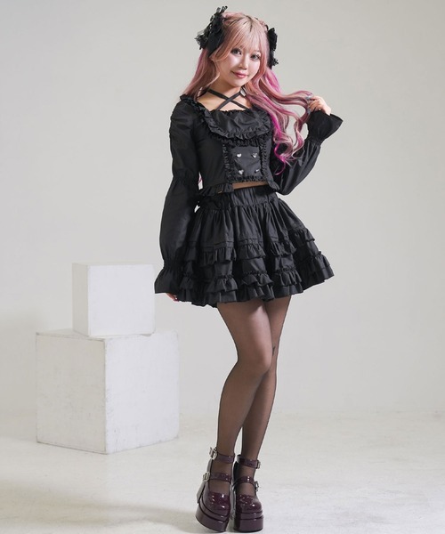 Diable baiser(ディアブルベーゼ)の「ボリュームWベルトパンプス(パンプス・レディース・ブラック/ホワイト/ボルドー・22.5cm/23cm/23.5cm/24cm/24.5cm/25cm)」の8枚目の写真
