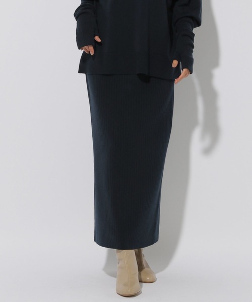 Elura（エルーラ）の「毛玉しらずナロースカート＜低身長サイズあり＞/133698（スカート・レディース・ホワイト/ダークネイビー/グリーン系その他4/ブラック/ブラウン系その他・MEDIUM/LARGE/FREE(S)）」の5枚目の写真