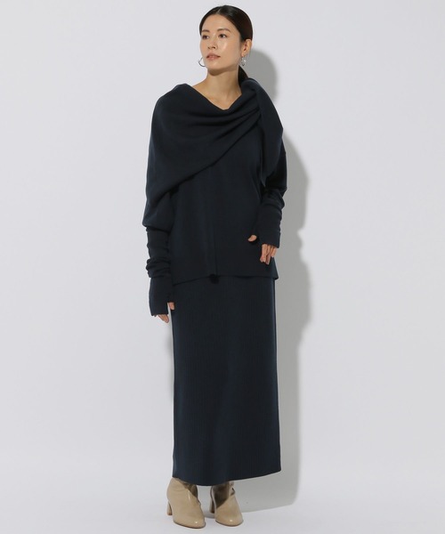 Elura（エルーラ）の「毛玉しらずナロースカート＜低身長サイズあり＞/133698（スカート・レディース・ホワイト/ダークネイビー/グリーン系その他4/ブラック/ブラウン系その他・MEDIUM/LARGE/FREE(S)）」の13枚目の写真