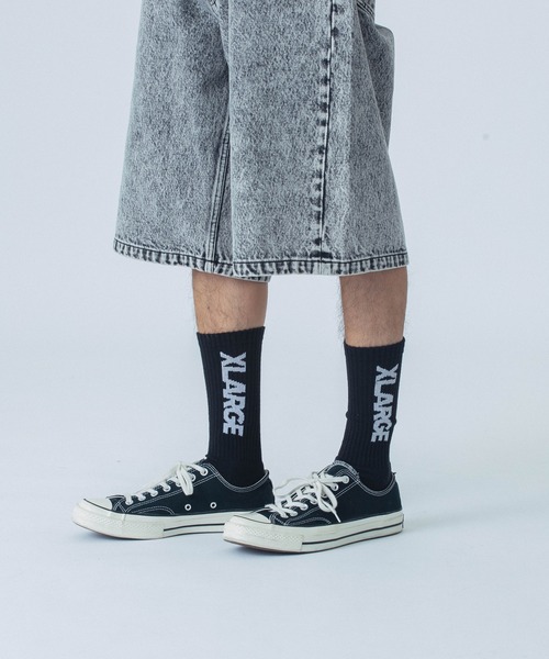 XLARGE（エクストララージ）の「【販売終了】STANDARD LOGO SOCKS（ソックス/靴下・メンズ・ブラック/ネイビー/ホワイト・ONE SIZE）」の8枚目の写真