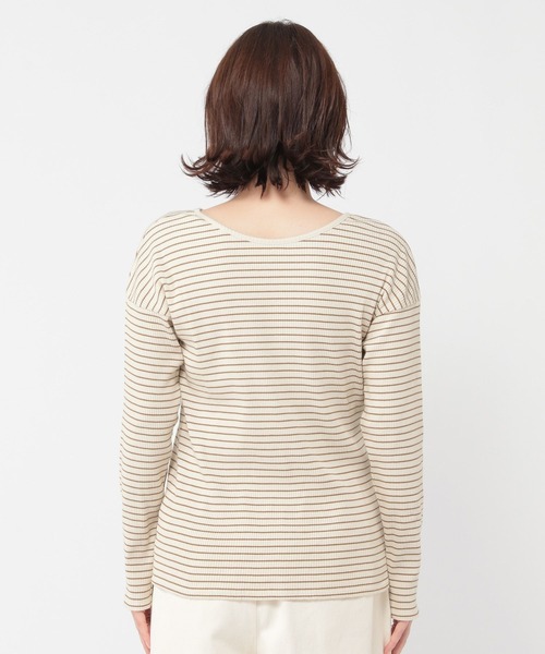 studio CLIP（スタディオクリップ）の「【吸湿発熱】アソートハイヒートコットンダブルフロントプルオーバー[プラスサイズあり]（Tシャツ/カットソー・レディース・その他2/その他1/ライトグレー/オフホワイト・ﾌﾘｰ(L)/MEDIUM/LARGE）」の16枚目の写真