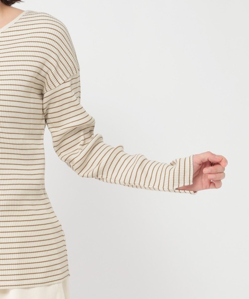 studio CLIP（スタディオクリップ）の「【吸湿発熱】アソートハイヒートコットンダブルフロントプルオーバー[プラスサイズあり]（Tシャツ/カットソー・レディース・その他2/その他1/ライトグレー/オフホワイト・ﾌﾘｰ(L)/MEDIUM/LARGE）」の18枚目の写真