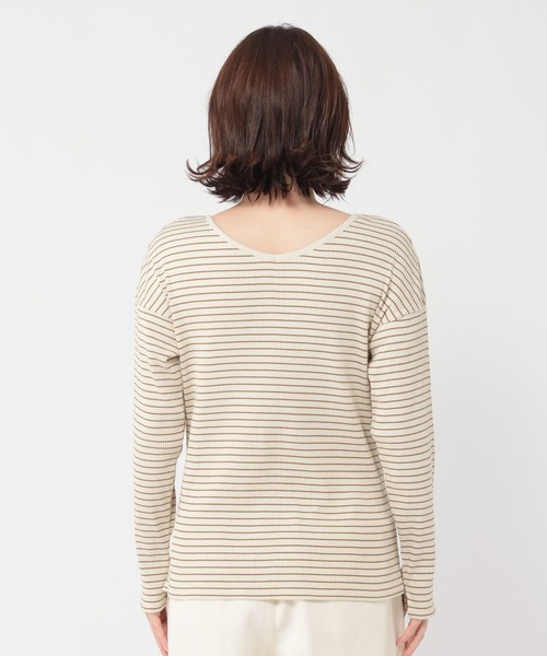 studio CLIP（スタディオクリップ）の「【吸湿発熱】アソートハイヒートコットンダブルフロントプルオーバー[プラスサイズあり]（Tシャツ/カットソー・レディース・その他2/その他1/ライトグレー/オフホワイト・ﾌﾘｰ(L)/MEDIUM/LARGE）」の22枚目の写真