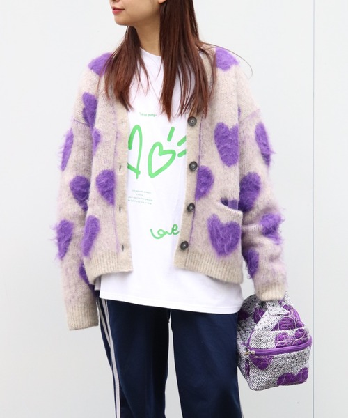 moyan ecri(モヤン エクリ)の「<moyan ecri>message illustration long Tshirts(Tシャツ/カットソー・レディース・チャコールグレー/グレー系その他/ピンク/ホワイト/ホワイト系その他・FREE)」の6枚目の写真