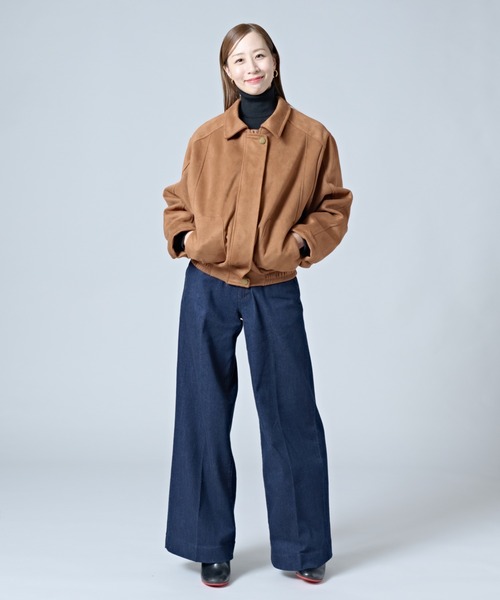 CALIFORNIA OUTFITTERS（カリフォルニア アウトフィッターズ）の「2-10E24 スエード ジャケット（ブルゾン・レディース・ブラウン/カーキ・FREE）」の4枚目の写真