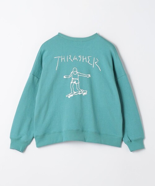 THRASHER(スラッシャー)の「【別注】<THRASHER>スウェット / キッズ 140cm-160cm(スウェット・キッズ・ブラック/オレンジ/コバルトブルー・L(160cm)/M(140-150cm))」の15枚目の写真