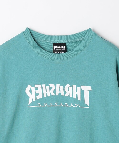 THRASHER(スラッシャー)の「【別注】<THRASHER>スウェット / キッズ 140cm-160cm(スウェット・キッズ・ブラック/オレンジ/コバルトブルー・L(160cm)/M(140-150cm))」の4枚目の写真