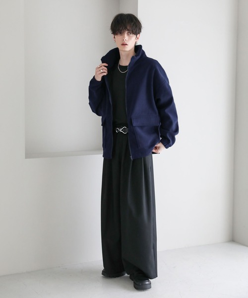 Buyer's Select/コーデュロイ×裏ボアボンディングBIGボリュームネック