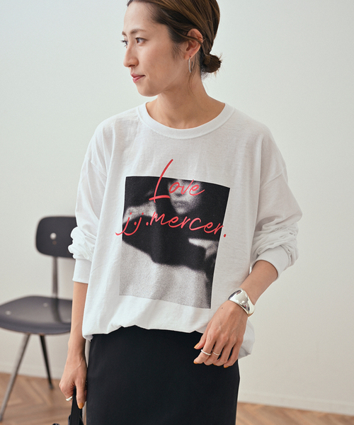 FRAMeWORK(フレームワーク)の「J.J.Mercer 別注 LOVE ロンT(Tシャツ/カットソー・レディース・ホワイト/ホワイト×ホワイト・FREE)」の3枚目の写真