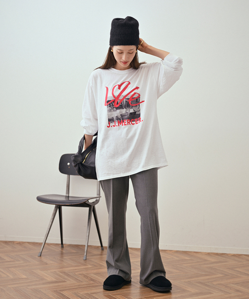 FRAMeWORK(フレームワーク)の「J.J.Mercer 別注 LOVE ロンT(Tシャツ/カットソー・レディース・ホワイト/ホワイト×ホワイト・FREE)」の15枚目の写真
