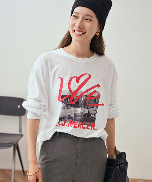 FRAMeWORK（フレームワーク）の「J.J.Mercer 別注 LOVE ロンT（Tシャツ  