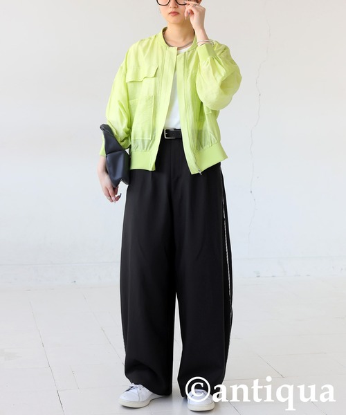 antiqua(アンティカ)の「切り替えパンツ(その他パンツ・レディース・ブラック/グレー・LARGE/MEDIUM)」の6枚目の写真