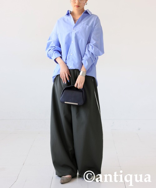 antiqua(アンティカ)の「切り替えパンツ(その他パンツ・レディース・ブラック/グレー・LARGE/MEDIUM)」の8枚目の写真