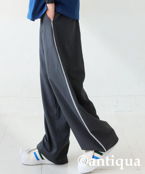 antiqua(アンティカ)の「切り替えパンツ(その他パンツ・レディース・ブラック/グレー・LARGE/MEDIUM)」の16枚目の写真