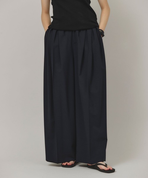 Curensology(カレンソロジー)の「Curensology(カレンソロジー)/ウールブレンドタックパンツ(その他パンツ・レディース・ネイビー/チャコールグレー・36/38)」の10枚目の写真