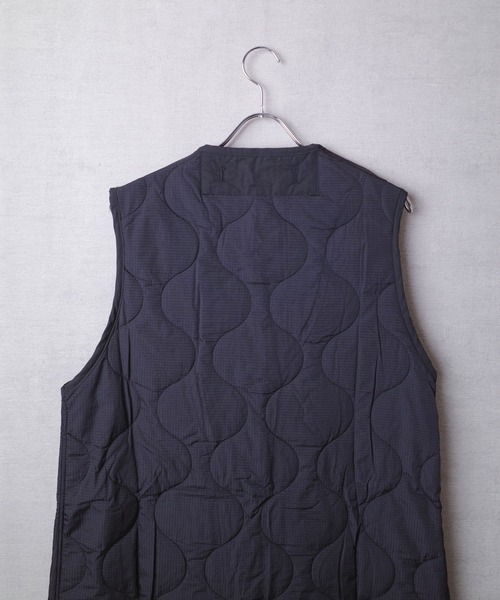【セール】【T6】【HOUSTON women】WOMEN CUSTOM LINER LONG VEST / ウーマン カスタム ライナー ロングベスト 23HL046（ミリタリージャケット）｜HOUSTON（ヒューストン）